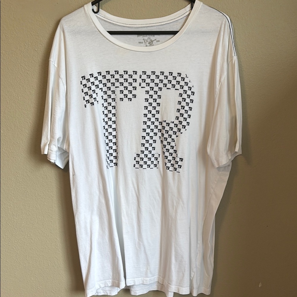 True Religion White Graphic Tee